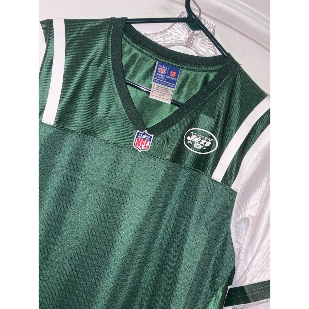 NFL Pro Line New York Jets Football NY Blank Jersey Women's Size‎ LARGE NEW